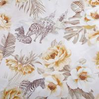 富安娜（fuanna） 花姣月娆 床品套件四件套 被套203*229cm 床单230*250cm 枕套74*48  黄白色（单位：套)