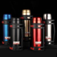 百斯克 BSK-BW233020 经典旅行保温壶 2000ml (单位: 个)黑、金、蓝、红、本色颜色随机