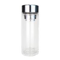 百斯克 BSK-BB709540 至臻茶水分离双层玻璃杯 300ml(单位：个) 颜色随机