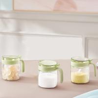 艾逸瑶选 CJ-21124 晶萃系列油壶调味罐油壶  600ml；调味罐300ml*2   随机发货（单位：套） 绿色