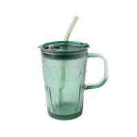 皖亭 T6001 如意吸管杯 400ML (单位:个)翡翠绿