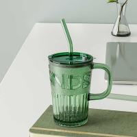 皖亭 T6001 如意吸管杯 400ML (单位:个)翡翠绿