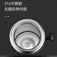富光（FUGUANG） WFZ1189-580B 梦想家316不锈钢智能显温带把办公保温杯 580ml（单位：只）黑色