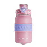 吨吨（BOTTLED JOY） 316不锈钢500ml大容量 保温杯 500ml 粉浪社（单位：个）