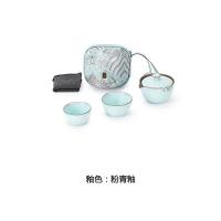 万仟堂 12010602401500 称心如意·宋韵·易泡壶 茶具套装 壶140ml 大杯100ml 小杯70ml（单位：套）粉青釉