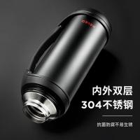 物生物（RELEA） JV021901-1200 保温壶大容量不锈钢户外旅行壶便携车载运动保温水壶1.2L 1.2L（单位：个）月夜黑色