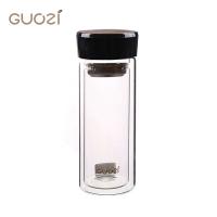 果兹（GUOZI） GZ-S06 雅致双层玻璃保温杯 300ml （单位：个）黑色