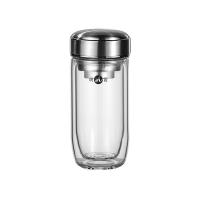 明霞 MXJD8003-ST400 双层玻璃杯 400ML (单位: 个)本色