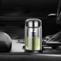 明霞 MXJD8003-ST400 双层玻璃杯 400ML (单位: 个)本色
