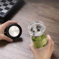 明霞 MXJD8003-ST400 双层玻璃杯 400ML (单位: 个)本色