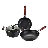巴尔德 BT-3013 爱凌锅具三件套 炒锅30cm（无盖）+汤锅22cm+煎锅22cm（无盖）（单位：套）