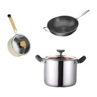 典小圣 DXS-GJTZ 301v30SC 锅具 三层钢汤锅26cm+三层钢奶锅18cm+双屏双柄炒锅32cm 三件套 （单位:套）