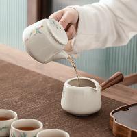 苏氏陶瓷（SUSHI CERAMICS）草木灰·侧把壶茶具组 茶杯*6茶壶*1茶叶罐*1公道杯*1（单位：套）