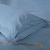 富安娜（fuanna）713102034 布达佩斯素绣床品四件套（被套203*229cm*1 床单230*250cm*1 枕套74*48cm*2个）（ 单位:套）