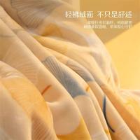 水星家纺（MERCURY） 539203 叶朦胧中厚拉舍尔毯 180*230cm （单位：条）