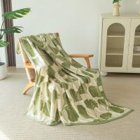红蜻蜓 云丝绒盖毯-杏运倾绕HQT-TZ7105 毛毯 150*200CM （单位:床） 杏运倾绕