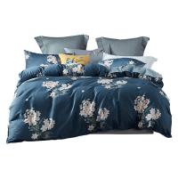 梦洁家纺 1010189018 梦沐色纯棉印花四件套  被套200*230cm 床单230*250cm 枕套48*74cm*2 (单位: 套)