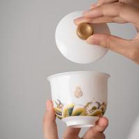 苏氏陶瓷（SUSHI CERAMICS） 海水江涯 旅行便捷茶具 盖碗140ml*1 品茗杯30ml*2 主人杯40ml*1 公道杯280ml*1 便携包*1 清洁布*1（单位：套）