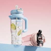 物生物（RELEA） 奶油薄荷蓝 塑料杯 1250ml 奶油薄荷蓝（单位：个）