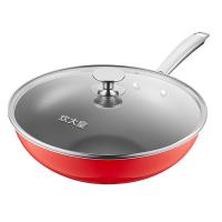 炊大皇（COOKER KING） 钛盾0氟 炒锅 锅具 30CM 红色（单位：个）
