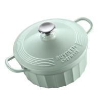 北鼎 珐琅铸铁 平底焖炖锅 锅具 22cm 绿色（单位：个）