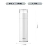 乐扣乐扣（LOCK&LOCK） LHC4233WHT 品茗茶水分离保温杯 400ml 白色（单位： 个）