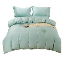 多喜爱（Dohia） 棉韵悠然 床品四件套 被套203*229cm+床单230*245cm+枕套48*74cm*2（单位：套）薄荷绿