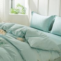 多喜爱（Dohia） 棉韵悠然 床品四件套 被套203*229cm+床单230*245cm+枕套48*74cm*2（单位：套）薄荷绿