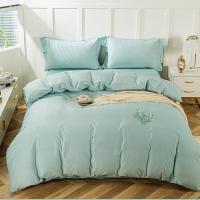 多喜爱（Dohia） 棉韵悠然 床品四件套 被套203*229cm+床单230*245cm+枕套48*74cm*2（单位：套）薄荷绿