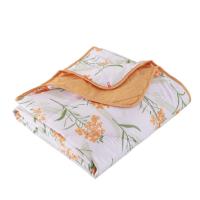 恒源祥（HYX） HYX185BZ-DZ 花朵朵柔软夏凉被 规格：200*230cm 面料：85g全涤磨毛 填充：100%超细纤维 填充重量：300g (单位：条) 橙色