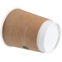 得力（deli） 19204 双层纸杯 280ml240g五星纸+18gPE膜 20只/包（单位：包）棕色