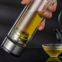 百斯克 BSK-BB709540 至臻茶水分离双层玻璃杯 300ml (单位:个)