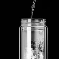 百斯克 BSK-BB709540 至臻茶水分离双层玻璃杯 300ml (单位:个)