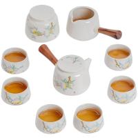 苏氏陶瓷（SUSHI CERAMICS）J0453  草木灰功夫茶具套装   9头 茶杯*6 侧把壶*1 公道杯*1 茶叶罐*1（单位：套）