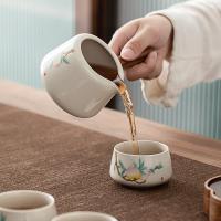苏氏陶瓷（SUSHI CERAMICS）J0453  草木灰功夫茶具套装   9头 茶杯*6 侧把壶*1 公道杯*1 茶叶罐*1（单位：套）