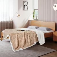 金丝莉（KINTHERI） JT-11360TH 棉绒提花毯 180*200cm 提花绒 (单位:条) 卡其色