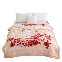 奥特佳（ORTEGA） JF070095 拉舍尔加厚毛毯 200*220cm 3750g(单位：床) 杏色