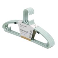 茶花（CHAHUA） 101004 C型宽肩系列衣架 40.5*20.2*1.5cm 3只/把（单位：把） 绿色