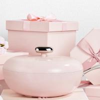 温仑山（VELOSAN） VE1110 鹅卵石不粘煎锅 26cm  (单位：个 )粉色
