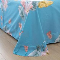 奥特佳（ORTEGA） 001-010093 梦兰香色斜纹纯棉四件套 被套200*230cm  床单245*245cm 枕套45*72cm*2 （单位：套） 蓝色