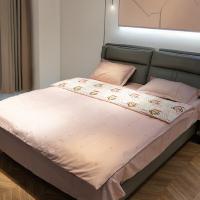 大嘴猴（Paul Frank）DZH-DAI0015 清新云绒印花四件套 被套200*230cm 床单230*250cm 枕套48*74cm*2（单位：套）