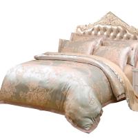 彩羊（Fazeya） 赫本花园 贡缎提花四件套 被套200*230cm  床单230*250cm  枕套48*74cm*2 (单位:套) 银粉