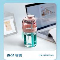 吨吨（BOTTLED JOY） D18 tritan塑料杯 550ML 绿草如茵（单位：个）
