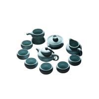 苏氏陶瓷（SUSHI CERAMICS）汝窑茶具 10件套 茶杯*6茶漏*1茶海*1盖碗*1茶壶*1（单位：套）