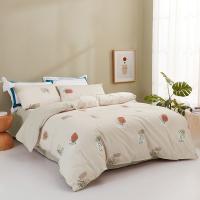 罗莱家纺（LUOLAI） 全棉时尚四件套 被套200*230cm 床单230*240cm 枕套48*74cm*2 （单位：套）