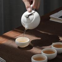 苏氏陶瓷（SUSHI CERAMICS）羊脂玉白瓷 功夫茶具套装 9件套礼盒装（茶杯70ml*6个+过滤组+茶壶210ml+公道杯220ml）（单位：盒）