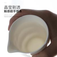 苏氏陶瓷（SUSHI CERAMICS）中国白瓷 羊脂玉茶具套装 12件套礼盒装（茶壶210ml+盖碗组200ml+茶杯70ml*8个+公道杯220ml+过滤组）（单位：盒）