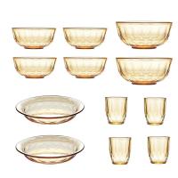 荣事达（Royalstar）RSD-LJ12LP晶莹雅韵餐具十二件套 小碗460ml*4、 杯260ml*4、 盘196mm*2、大碗1000ml*2（单位：套）
