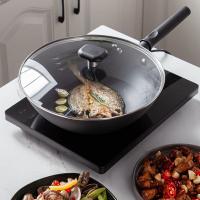 杜邦 PJT030 0涂层螺纹炒锅 口径30cm （单位：个）黑色