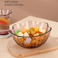 艾格莱雅（Aglaia） 繁花系列 玻璃碗餐具4件套（5英寸小碗+7英寸大碗+8.5英寸盘子+水杯）礼盒装（单位：盒）